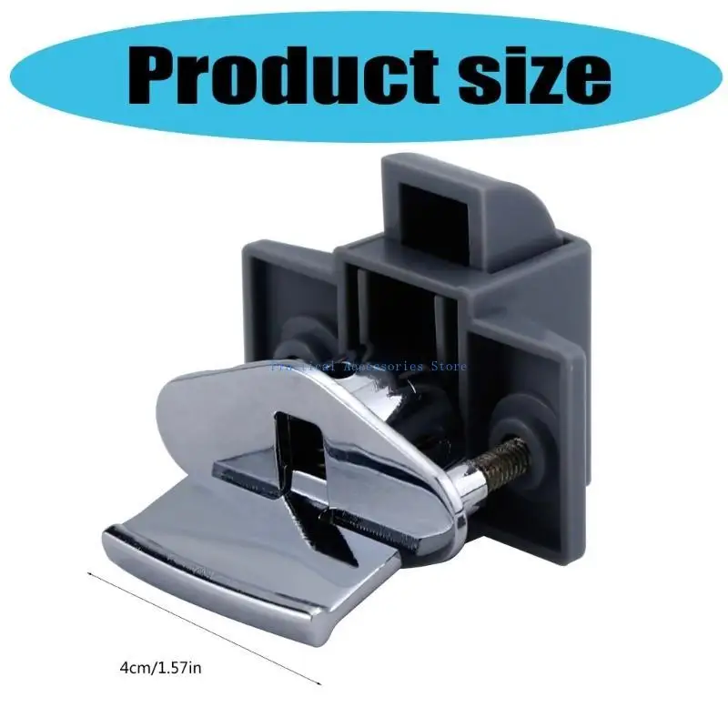 U75E أقفال زر الضغط بدون مفتاح قفل معدني قفل خزانة الدفع خزانة آمنة مصيد الباب للمعسكر وأدراج متنقل #6