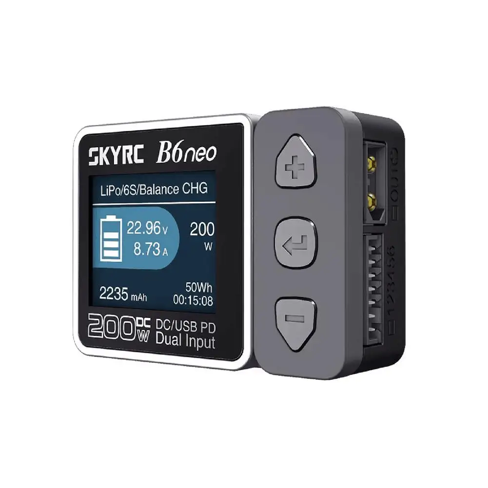 SkyRC B6neo Smart Charger DC 200W PD 80W 10A DC/PD Dual Input Battery Balance Charger Spare Parts SK-100198