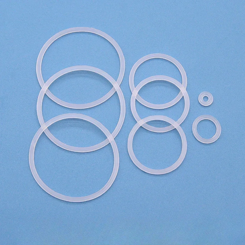 10pcs White Waterproof Washer Thickness 2/3/4mm VMQ O Ring Gasket O Shape Round Silicone Ring Food Grade Material