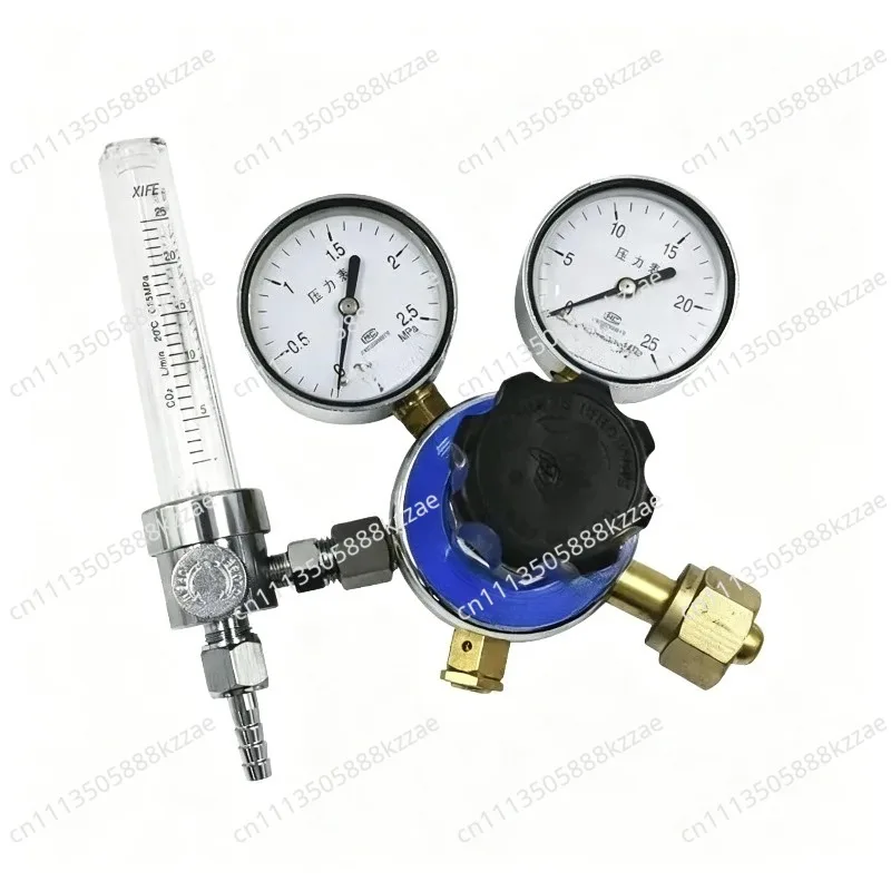 with pressure reducing valve nitrogen argon mixed gas flow meter regulator Flow meter YQSL-731L dual meter head