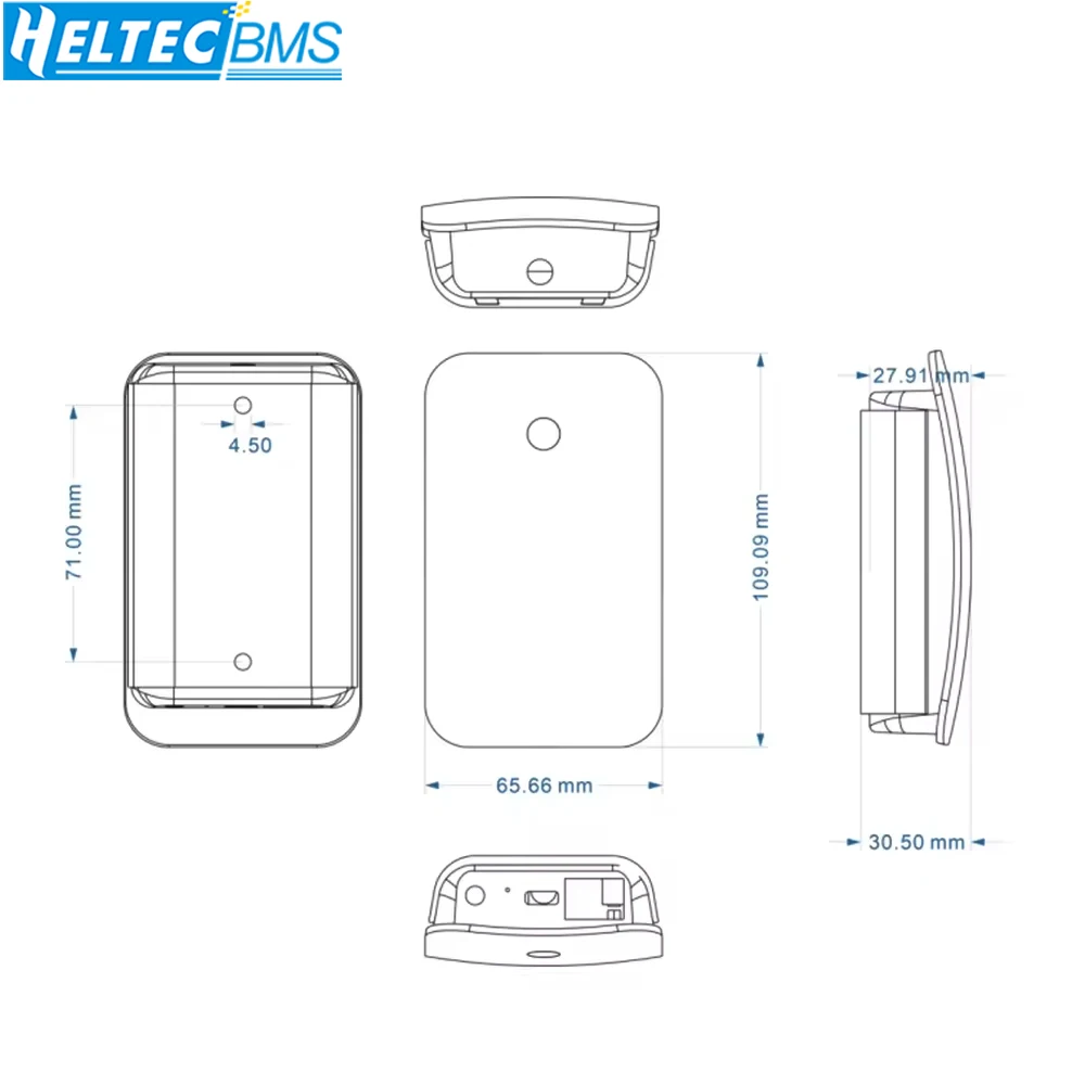 Heltec Touristo-band Gateway WiFi HaLow HT-H7608 Stérilisation IEEE 11ah WiFi Extender 3km Long Distance Gateway Transmission Vitesse plus rapide