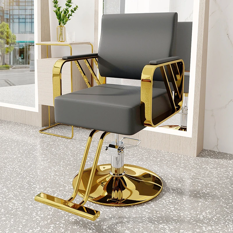 Hair Makeup Barber Chair Office Luxury Facial Gaming Barber Chair Cosmetology Swivel Silla Barberia Barber Equipment WN50BC