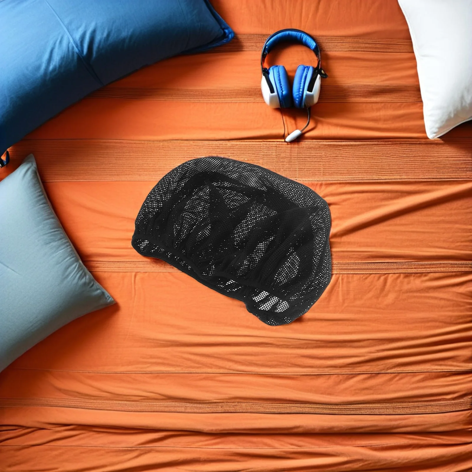 

4Pcs Hair Bonnet for Sleeping Women Men Night Sleep Cap Mesh Breathable Wrap Reusable Hair Net Soft Comfortable Fit