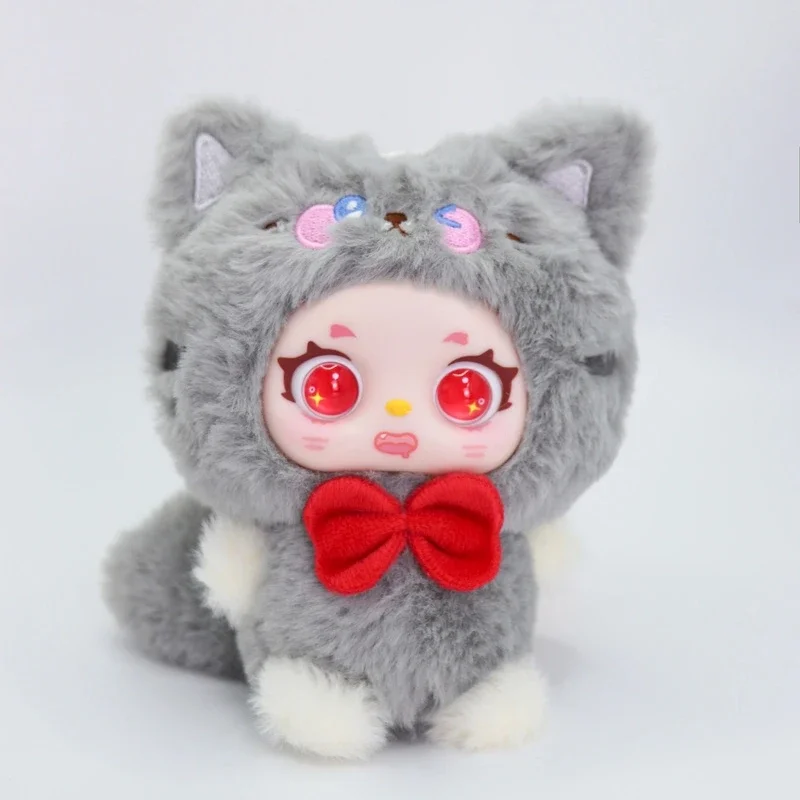 Xivo القط من الكوكب مواء Kawaii أفخم الفينيل صندوق أعمى قلادة المفاتيح حلية صندوق غامض فتاة اللعب هدايا رائعة #4