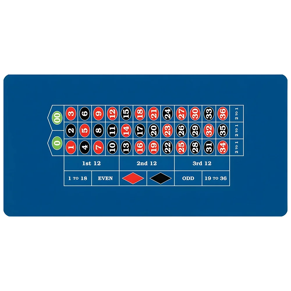 

Professional Casino Roulette Poker Rubber Table Mat Large-sized Anti Slip Poker Tablecloth Mats Entertainment Accessories