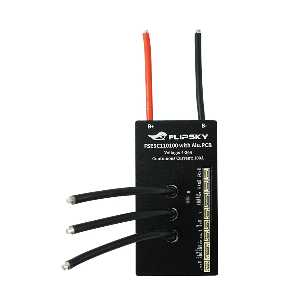 Flipsky FSESC 110100 Высоковольтный 110 В с алюминиевой печатной платой на основе VESC для боевого робота, доски для серфинга, робота AGV
