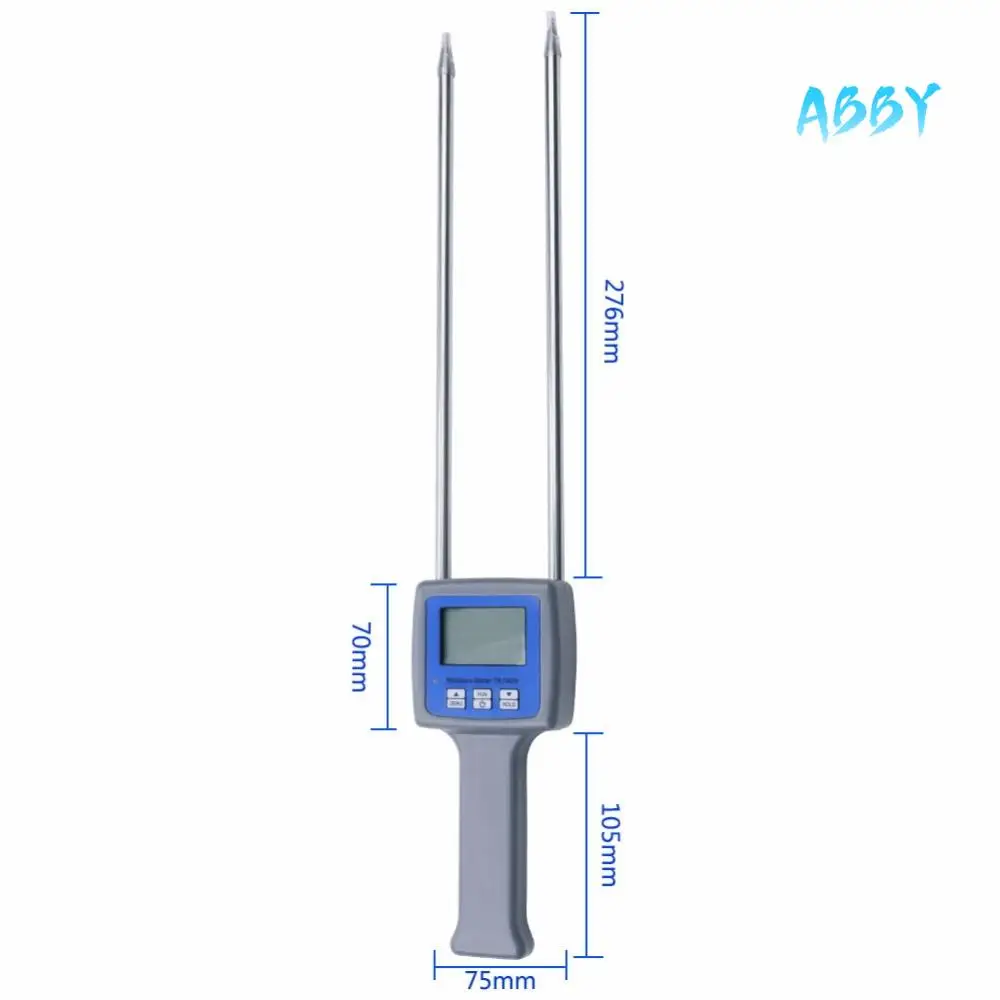 

ABBY-Professional Wood Sawdust Powder Hay Bale Peat Moisture Meter Hygrometer Tk100w