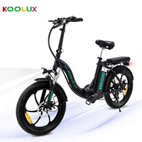 KOOLUX Birdy Folding Electric Bikes 36V 11.2Ah 250W 20Inch Pneumatic Tires Max Load Electric Mountain Bike Electric Scooter