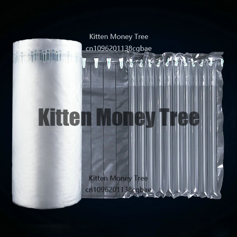 50-メートルインフレータブルエアバッファプラスチック包装バンプ充填エアコラム保護バブルバッグ耐圧衝撃エクスプレスメールバッグ