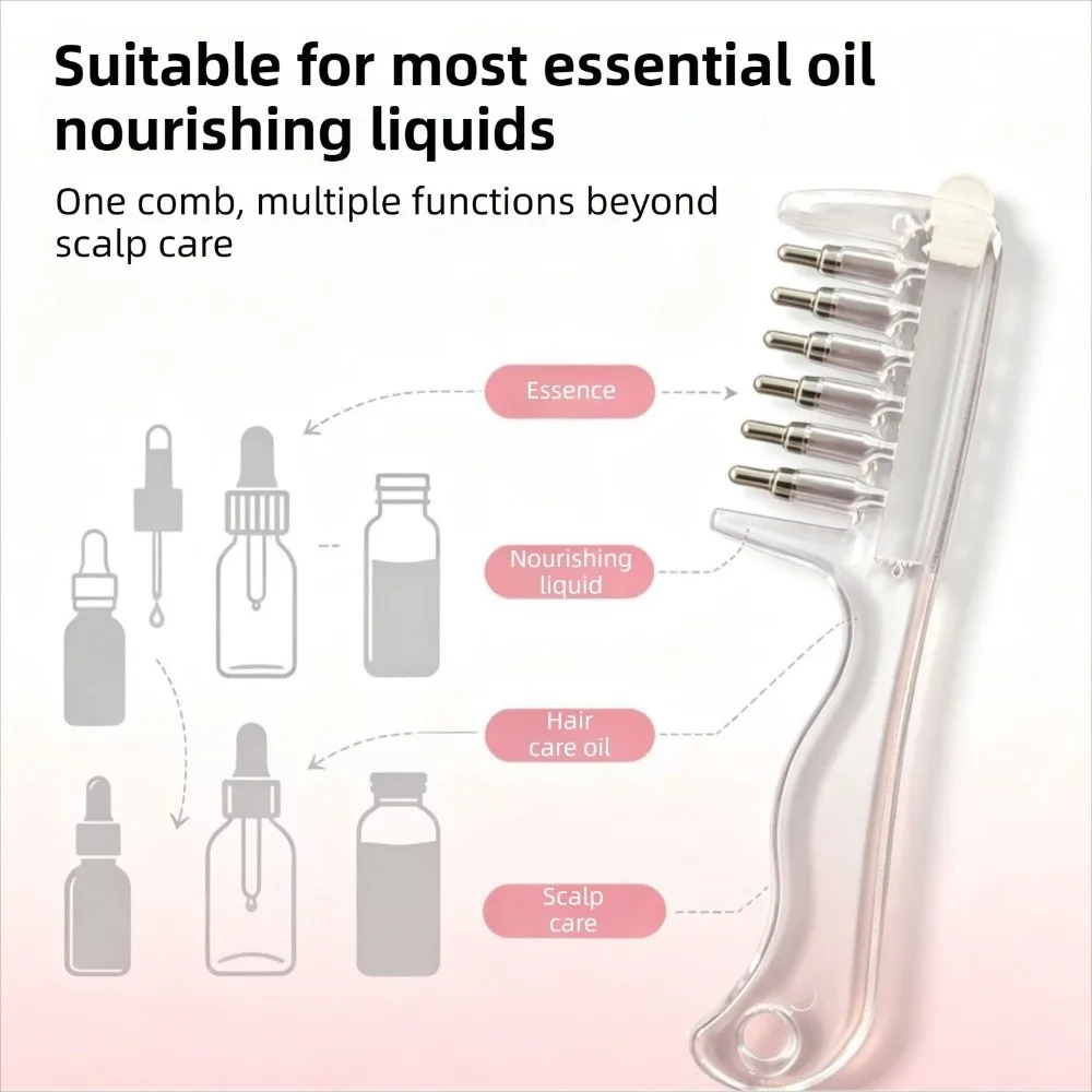 Multi-Function Mini Portable Head Applicator Hair Care Anti-Frizz Hair Firming Applicator Anti-Static Scalp Nourish