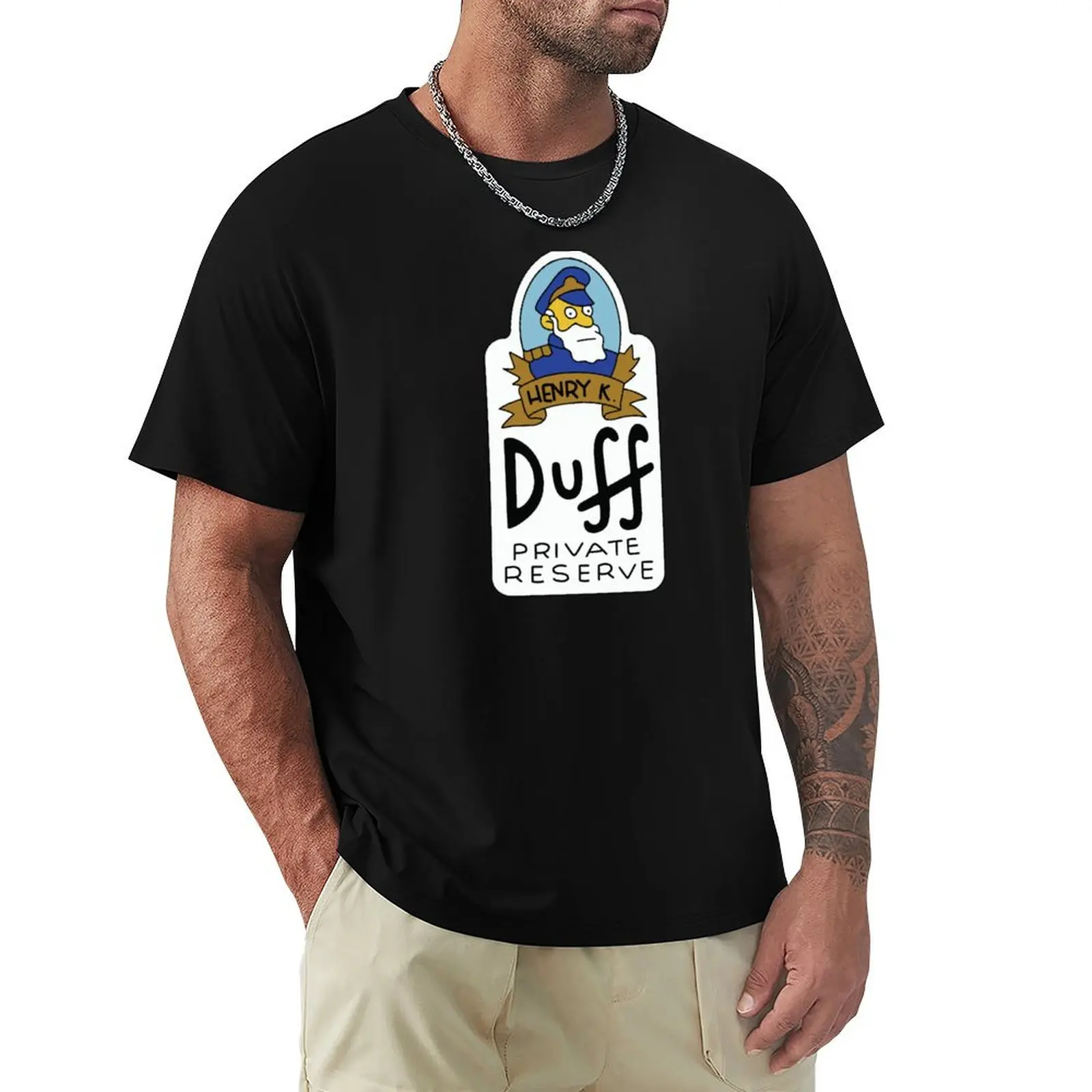 

Henry K. Duff Private Reserve T-Shirt Fashion Letter Print T-Shirt