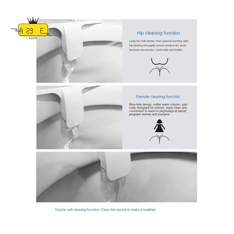 

A23E-SL61 Очиститель тела для унитаза, холодная и горячая вода, простая женская насадка для мытья ягодиц, насадка для мытья ягодиц