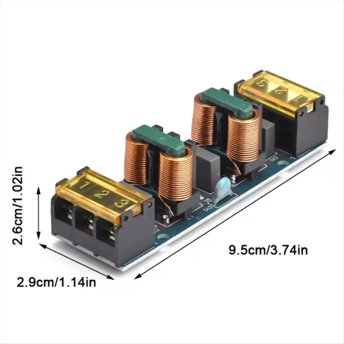 A49T 25A Power Filter High-Frequency Two-Stage Power Low-Pass Filter Board for Power Amplifier Copper Electrical Filter