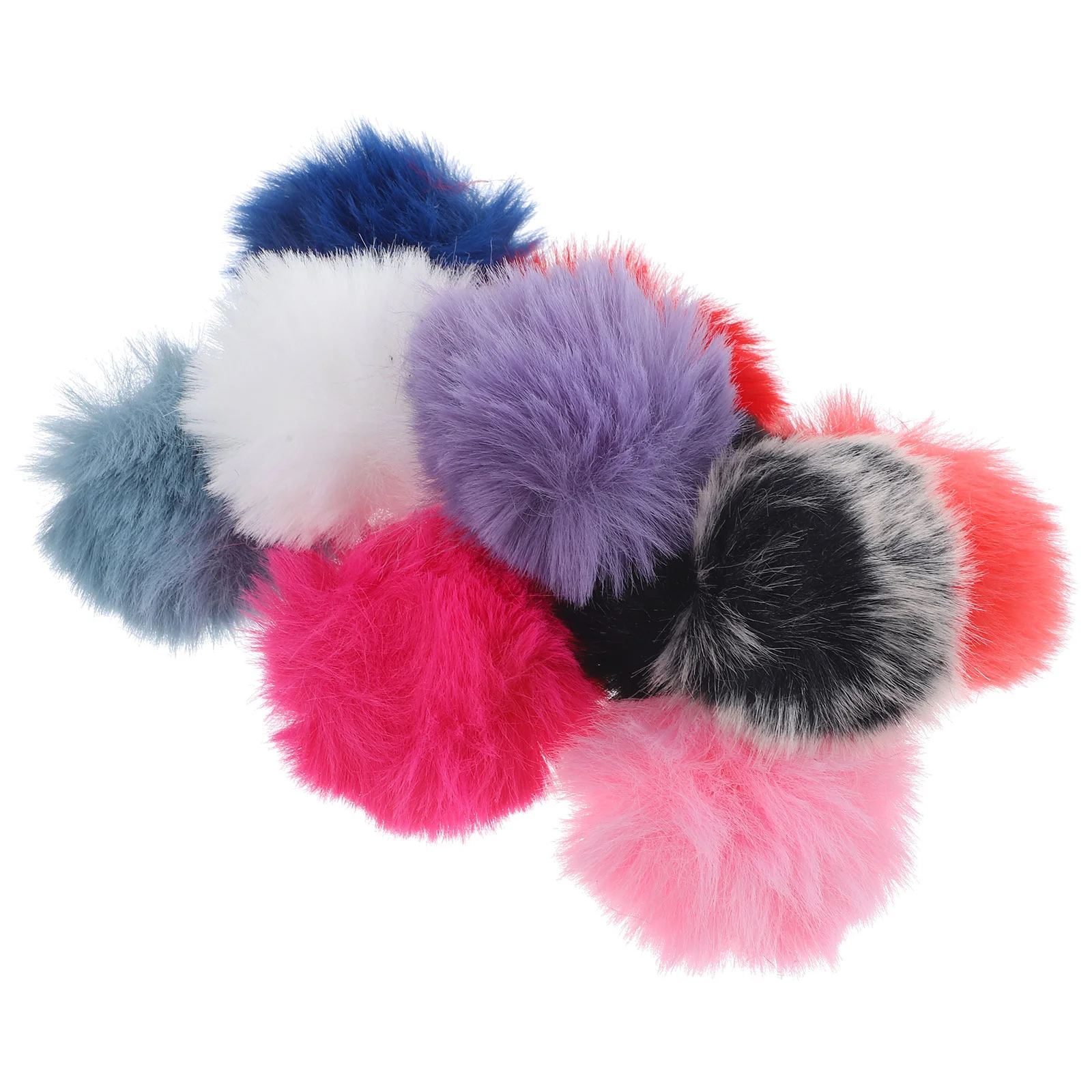 

10 Pcs Microphone Cover Windscreen for Recording Muff Lapel Windproof Furry Plush