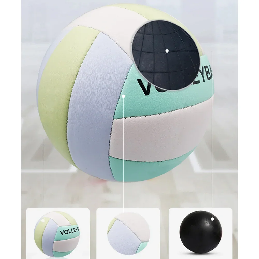 Size 5 Volleyball Beach Game Volleyball Soft Touch Training Match Game Ball For Beginners Outdoor Indoor Practice Ball