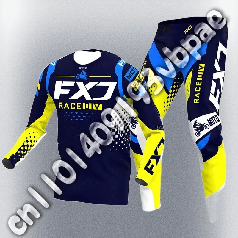 

Motocross Jersey Pants White Men Women Pink Black Combo Off-Road Racing Suit MX DH BMX ATV MTB Enduro Motorcycle Mountain