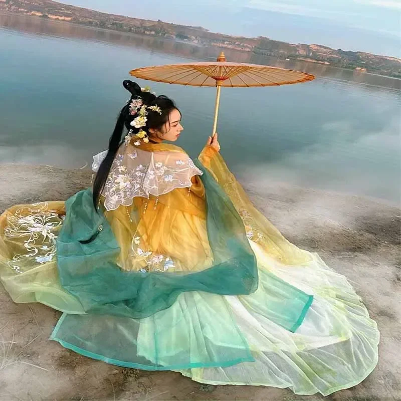 Chinese Hanfu Dress Women Ancient Carnival Fairy Cosplay Costume Hanfu Birthday Party Outfit Dress Photography Show For Women