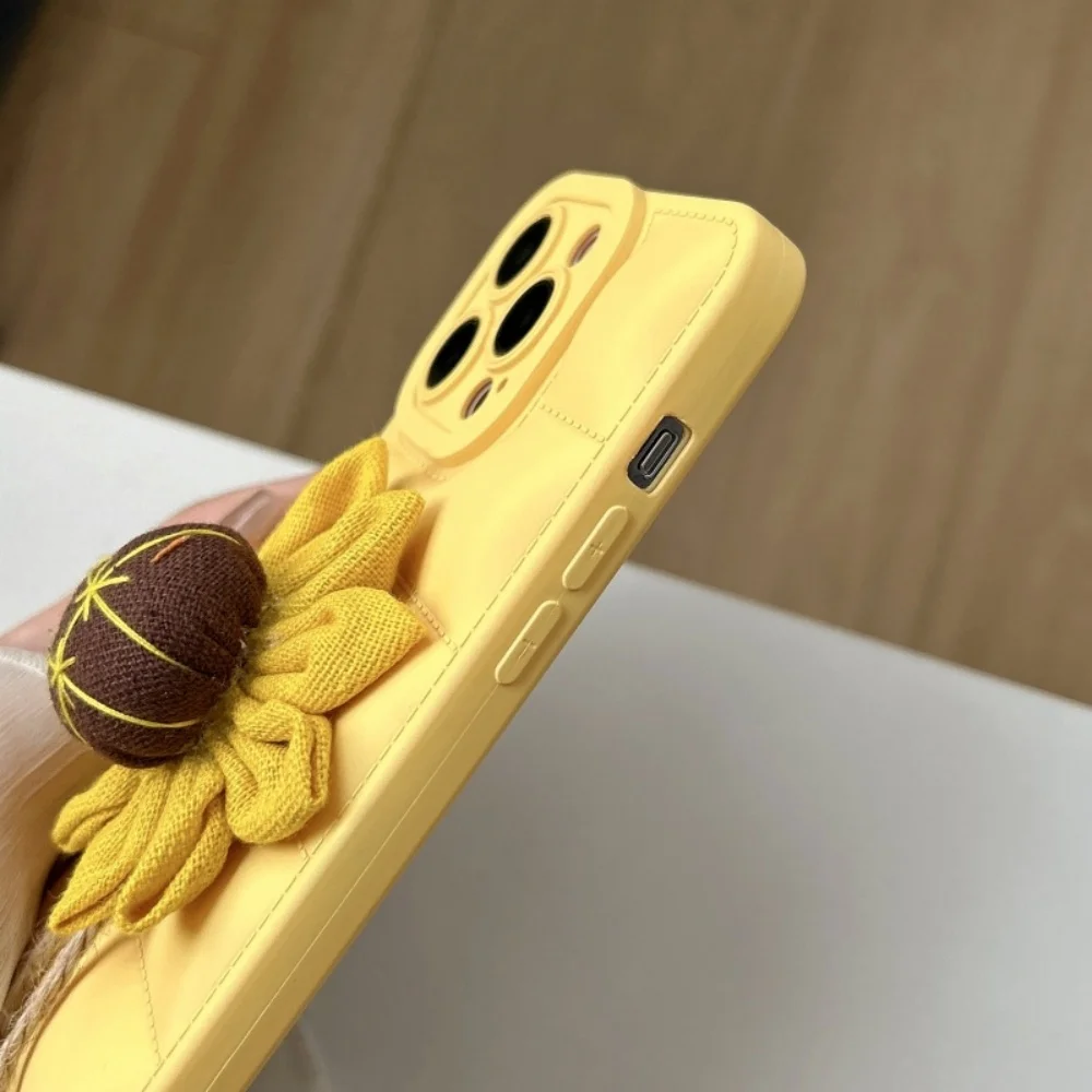 Luxus Sonnenblumen Pelzigen tuch Telefon Fall Für MOTO G13 G23 G53 G22 G32 G34 G52 G54 G64 G82 G52 G71S G84 Unten Jacken Soft Cover