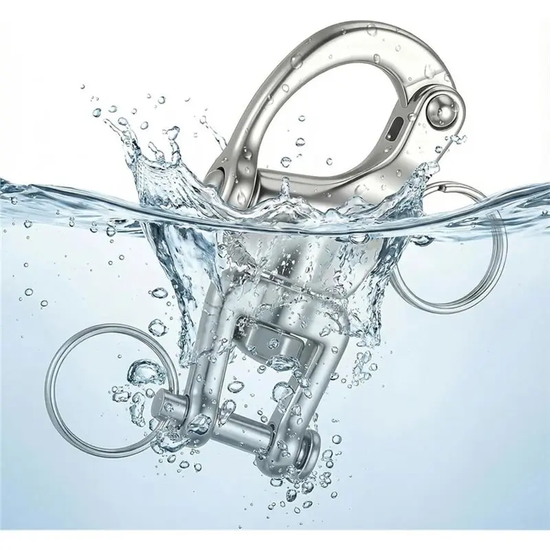 XSXS-U-Shaped Clamp Quick Release 6PCS Stainless Steel Rotating Buckle, Ideal For Sailboat Baskets And Ship Rigging