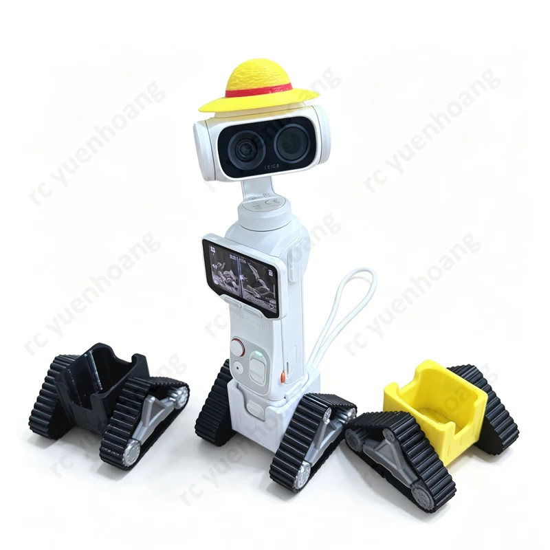 1Set For Insta360 Luna Ultra Handheld Camera Two-Prong Half Cage Detachable Screen Adapter Plate 3D Printed Extension Bracket