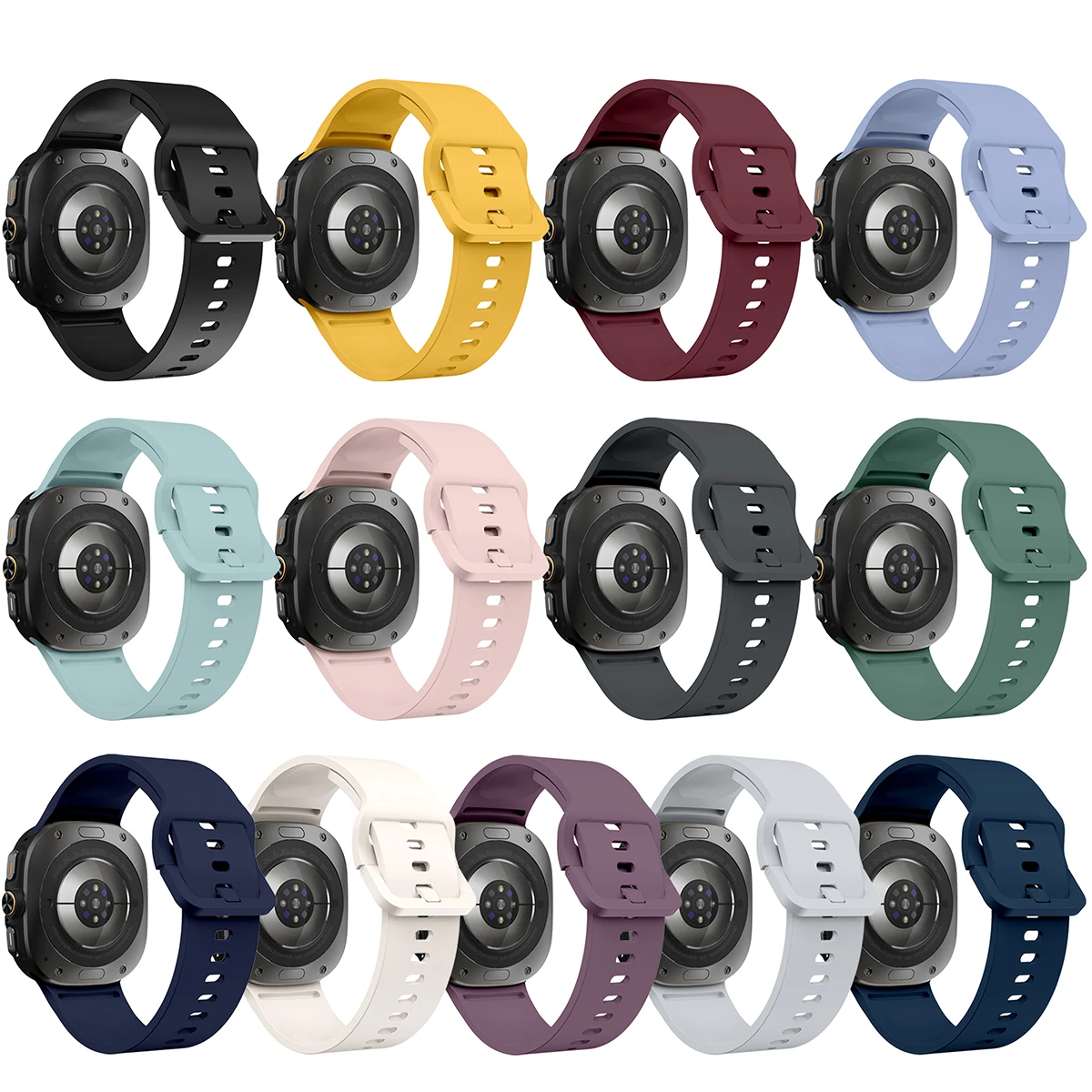 Silicone Band For Samsung Galaxy Watch Ultra 47mm Accessories Sport Bracelet correa Galaxy Watch 7 Ultra 47 mm Original Strap