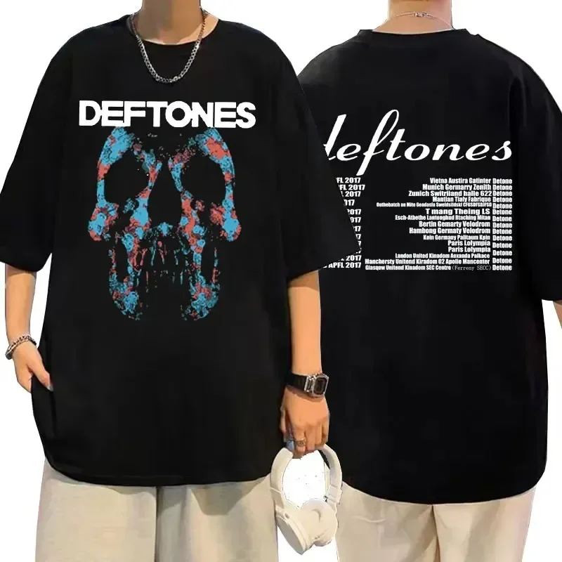 

Deftones Girl Eyes Print 100% хлопок футболки 90-х годов винтажная одежда модные черные топы с короткими рукавами летняя футболка в японском стиле