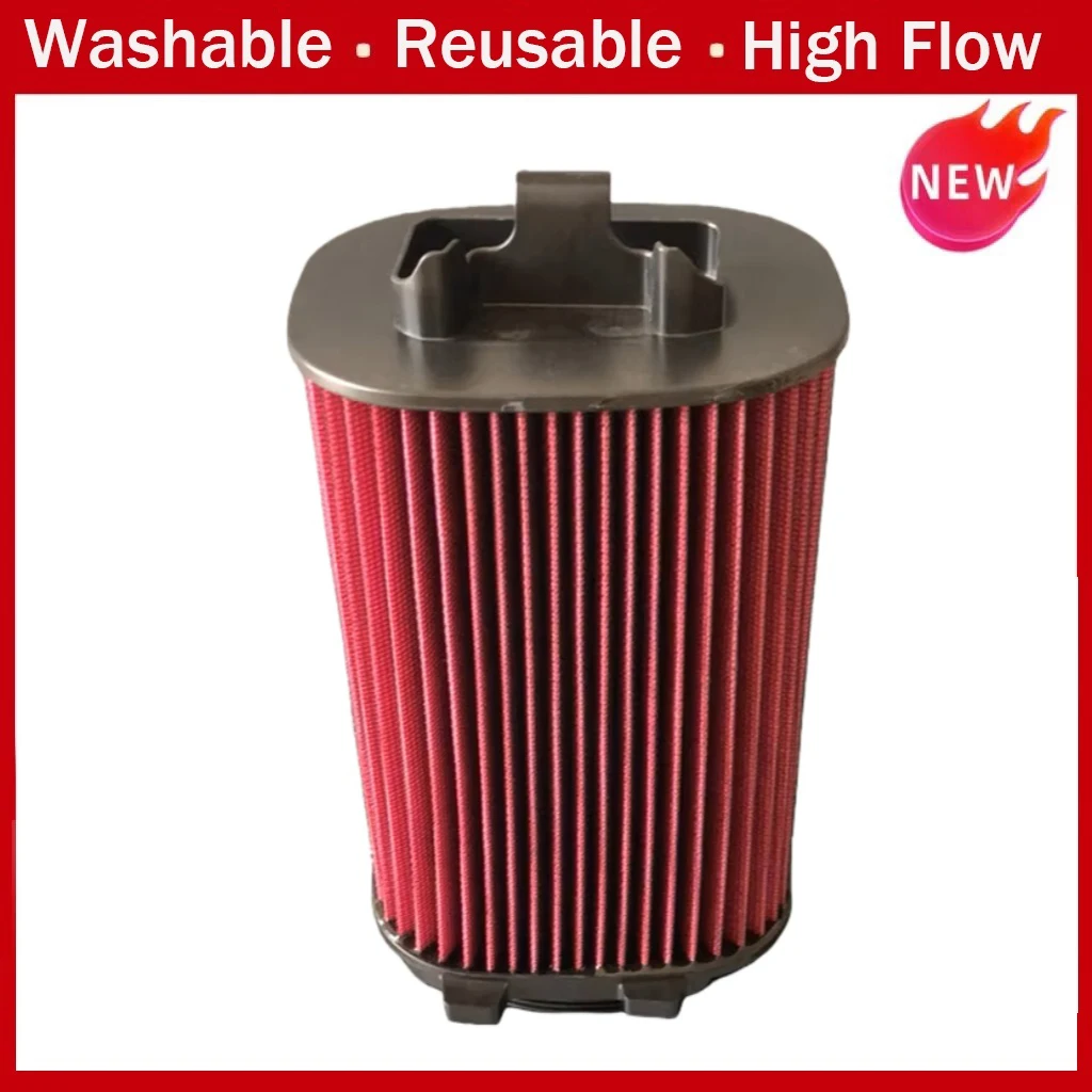 Filtro de aire de alto flujo para coche, para Mercedes Benz C 180 CGI E 200 250 GLC300 4-matic 350 GLK 200 A2740940004, lavable y reutilizable