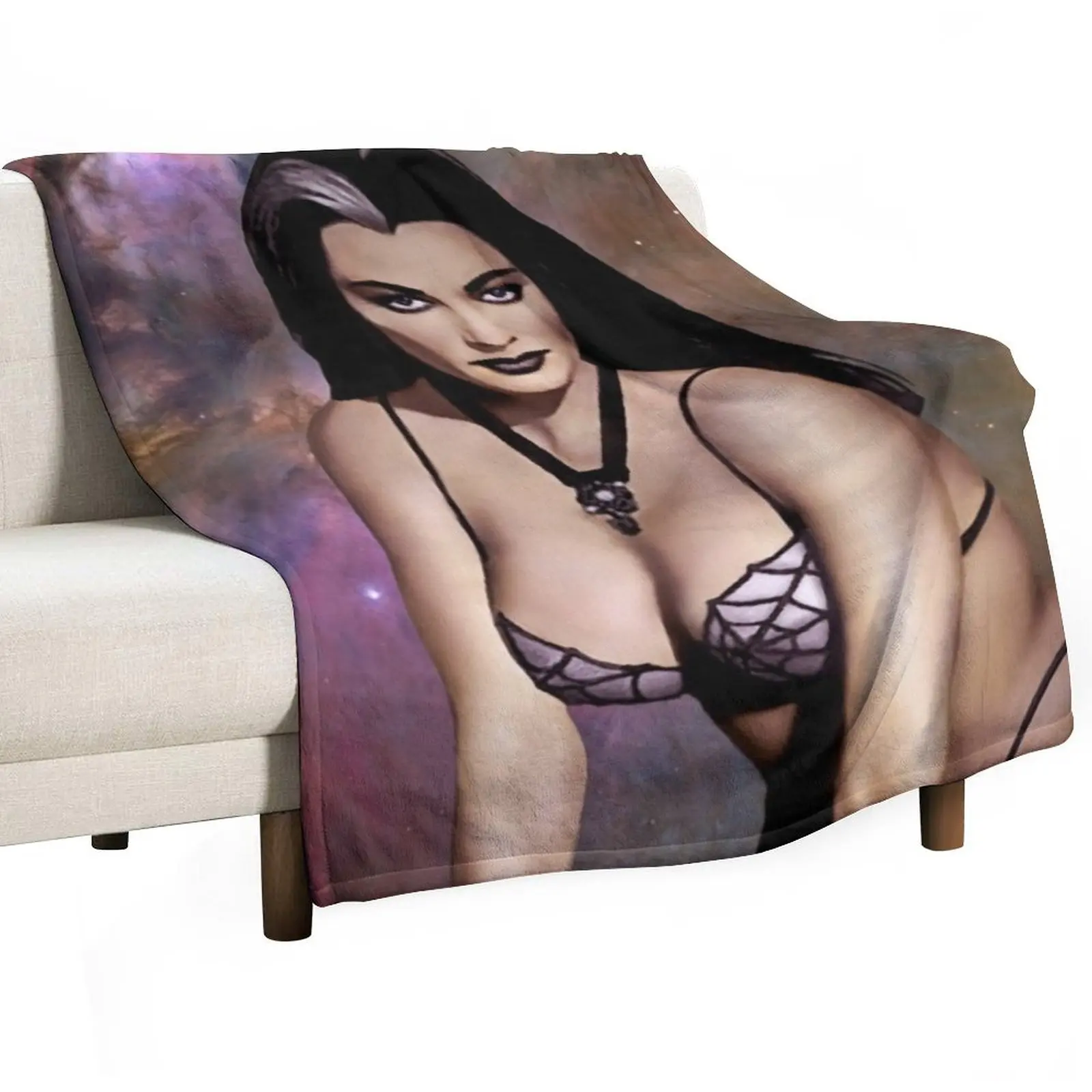 إيفون دي كارلو كما ليلي مونستر رمي البطانيات والأريكة بطانيات الشعر للأطفال