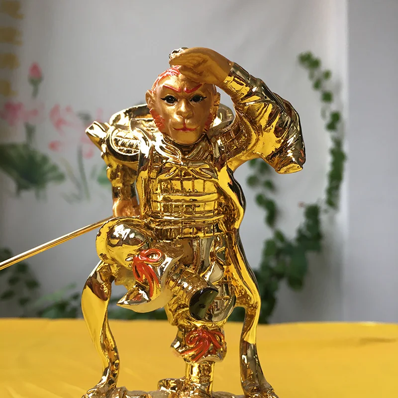 Sun Wukong Resin Gilded Gold Beauty Monkey King Qi Tian Great Saint Sun Walker Battle Saint Buddha Sun Monkey