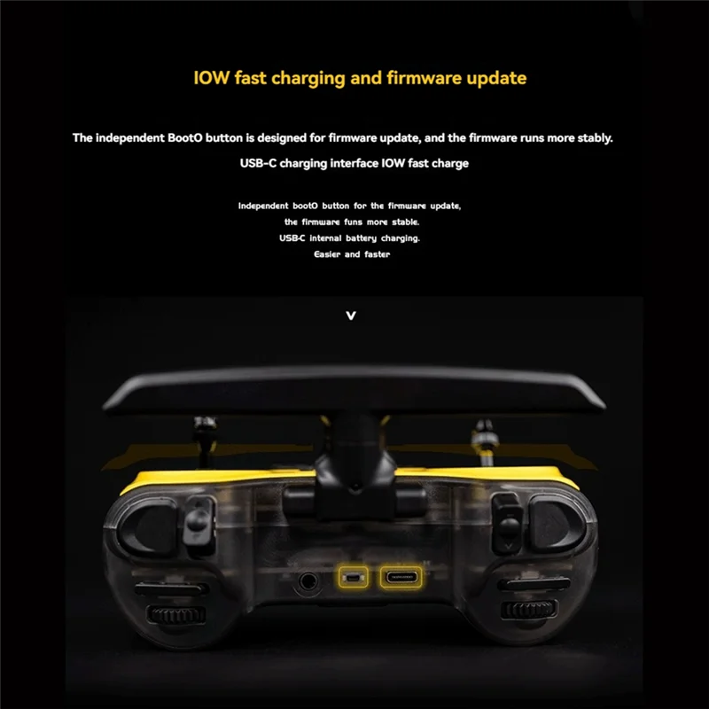 Nuevo mando a distancia de Radio JUMPER ELRS 2,4 Ghz Hall Gimbals transmisor ELRS Control remoto para Dron RC FPV