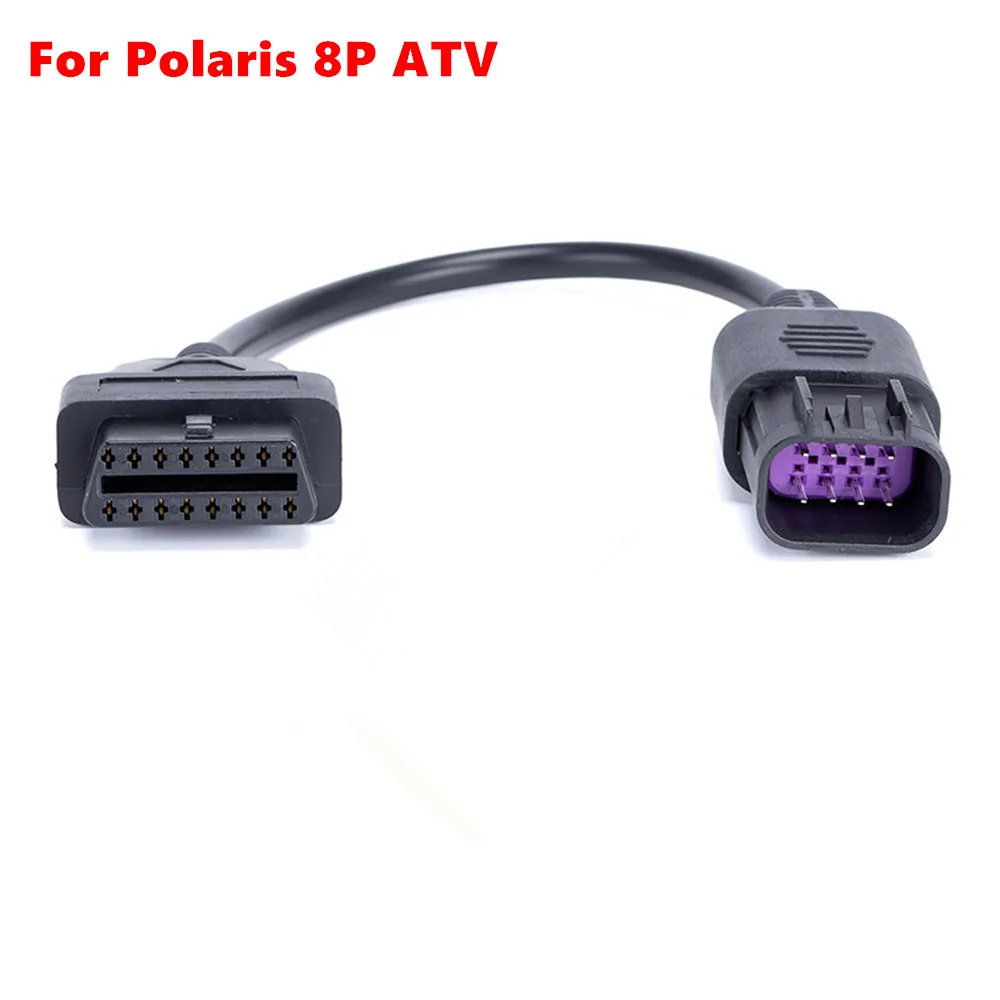 ATV Motorcycle Connection Cable To 8 Pin Diagnostic Adapter For Polaris 8pin RZR/Ranger/General/Sportsman/ACE/Slingshot