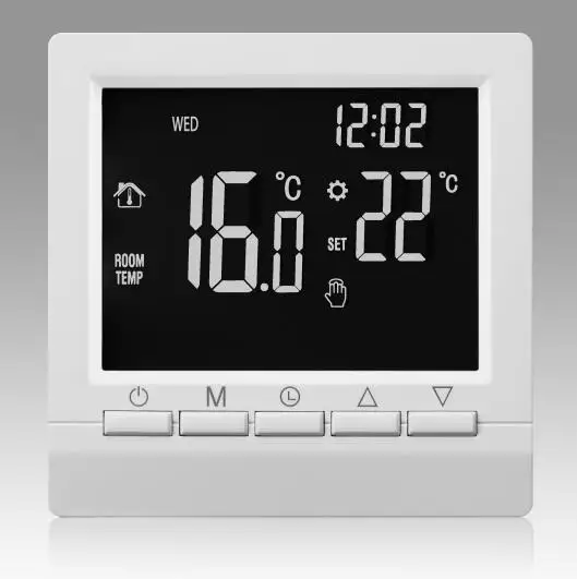 Termostato programável semanal do WIFI da tela de toque ME83 para a caldeira eletrônica do aquecimento do assoalho