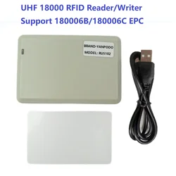 Lector de escritorio ISO18000 6C 6B 860Mhz ~ 960Mhz UHF RFID, escritor para copiadora de tarjetas, clonador EPC GEN2 con desarrollo SDK