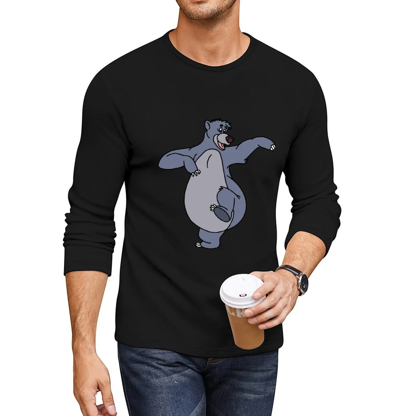 Baloo - Baloo & Mowgli - The Jungle Book Long T-Shirt funny t shirts sports fan t-shirts new edition t shirt t shirts for men