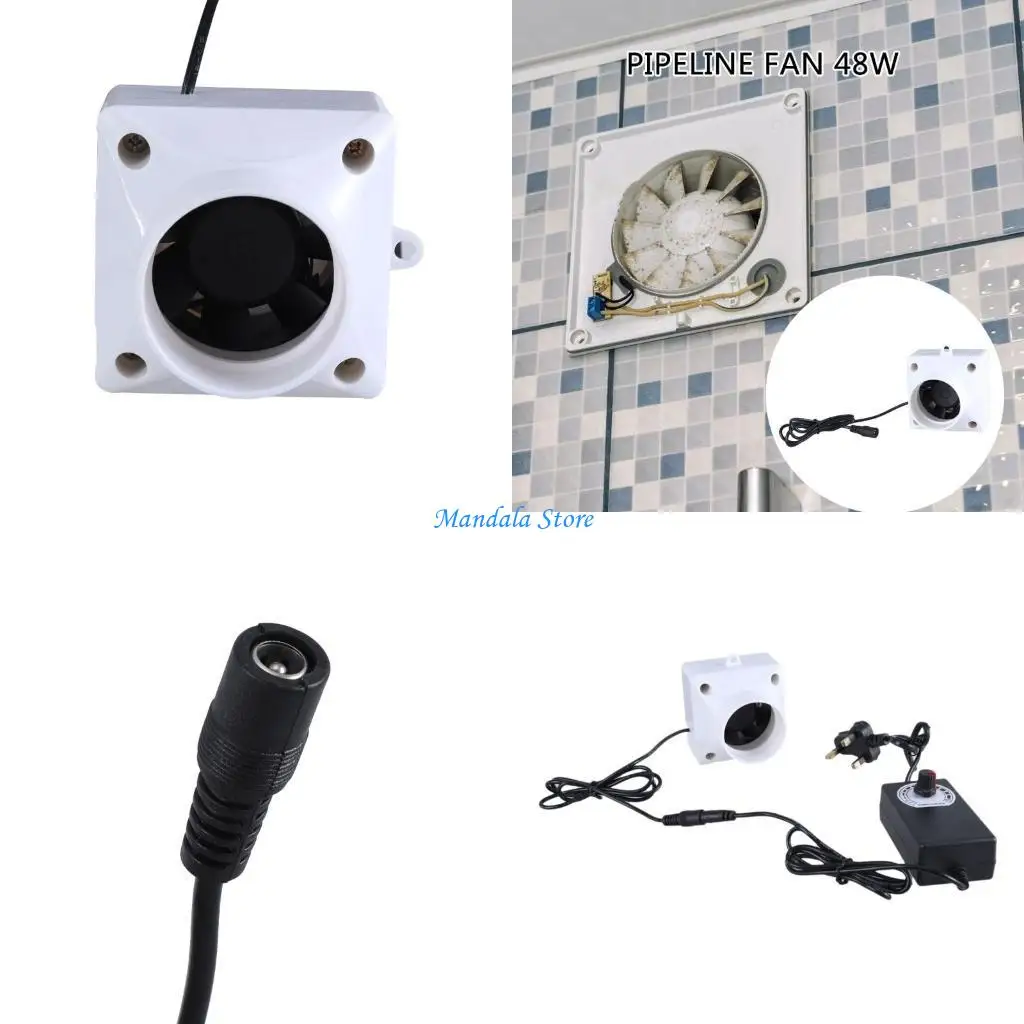 

U2JC MultiUse 50mm Fan Inline Duct Fan for Rapid Smokes Removal in Various Setting