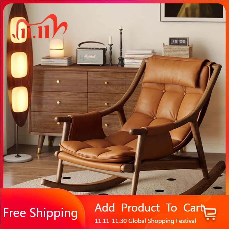 

Relax Rocking Living Room Chairs Arm Gaming Mobile Luxury Designer Chairs Bedroom Reading Fauteuil Salon Chinese Style Furniture