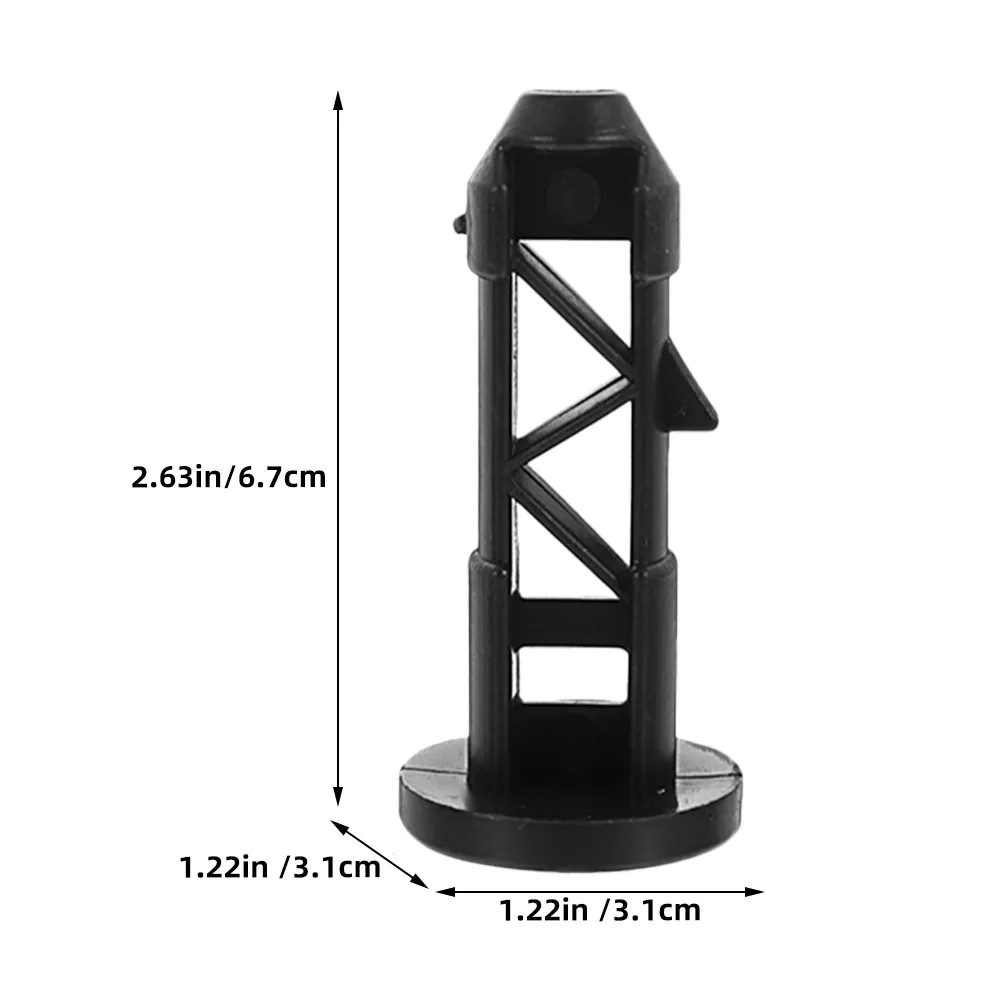 4Pcs Wheeled Bin Lid Hinge Pins Plastic Trash Can Lid Clips Replacement Parts for Outdoor Garbage Bin Lock Accessories