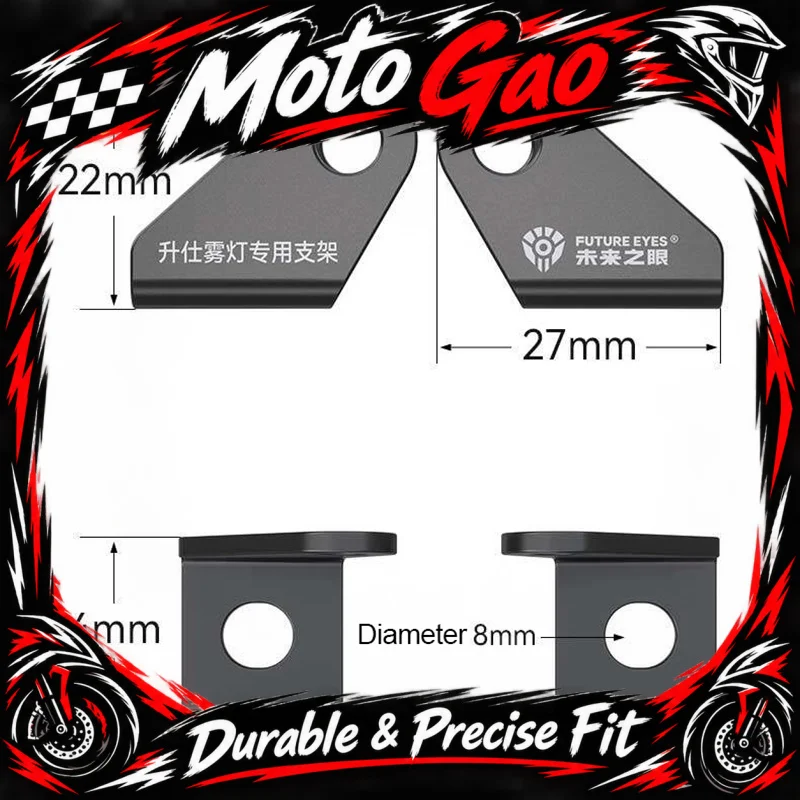 FUTURE EYES Special Brackets Fog Light Dedicated Bracket for ZONTES 368G 703F Motorcycle Spotlights Special Bracket Accessories