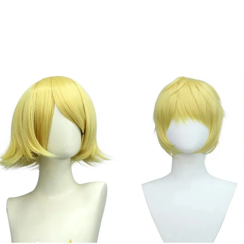 أزياء أنيمي رين لين التأثيرية أزياء الهالوين كاغامين رين لين مجموعات بلايز + شورت شعر مستعار الأخ الأخت موحدة حفلة الهالوين