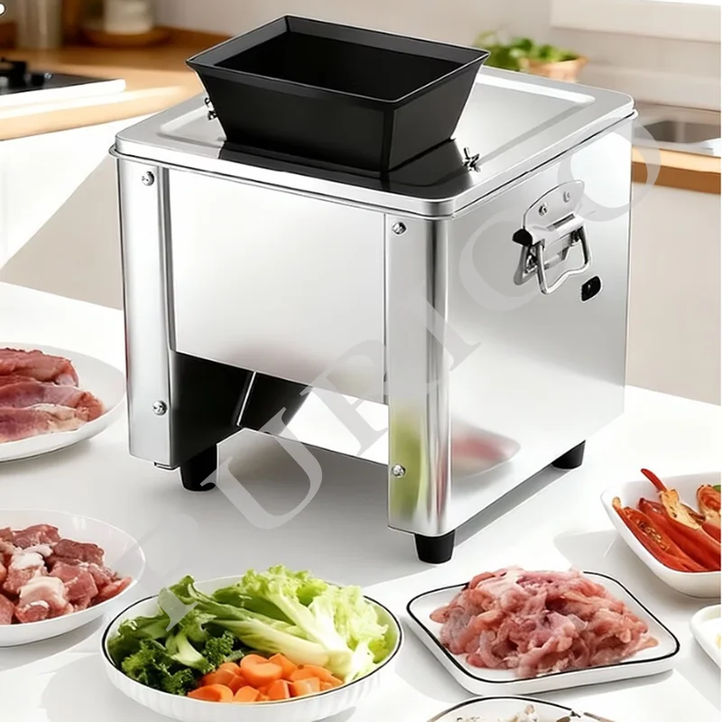 Commercial Electric Stainless Steel Shred Section Dicer Meat Cuber Slicer Machine Vegetable Slicing Machinery Kitchen Cutter