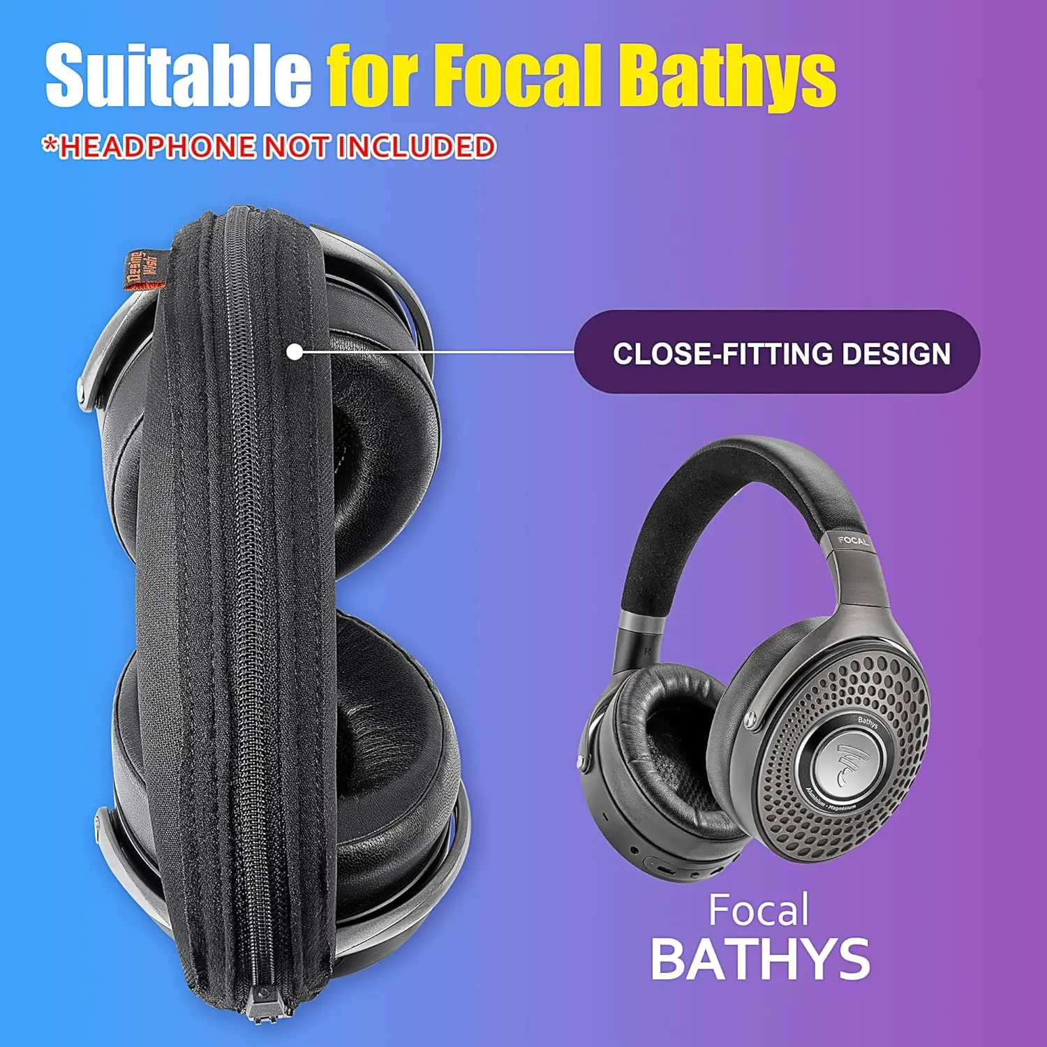 

Protective headband cover For Focal Bathys HIFI Thickened sports fabric headband pad and protective cover