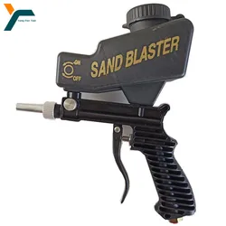 Pneumatic Sand Blasting Tool Gravity Sandblasting Gun Adjustable Mini Blasting Machine Spray Gun Polishing Burr Rust Removal Kit