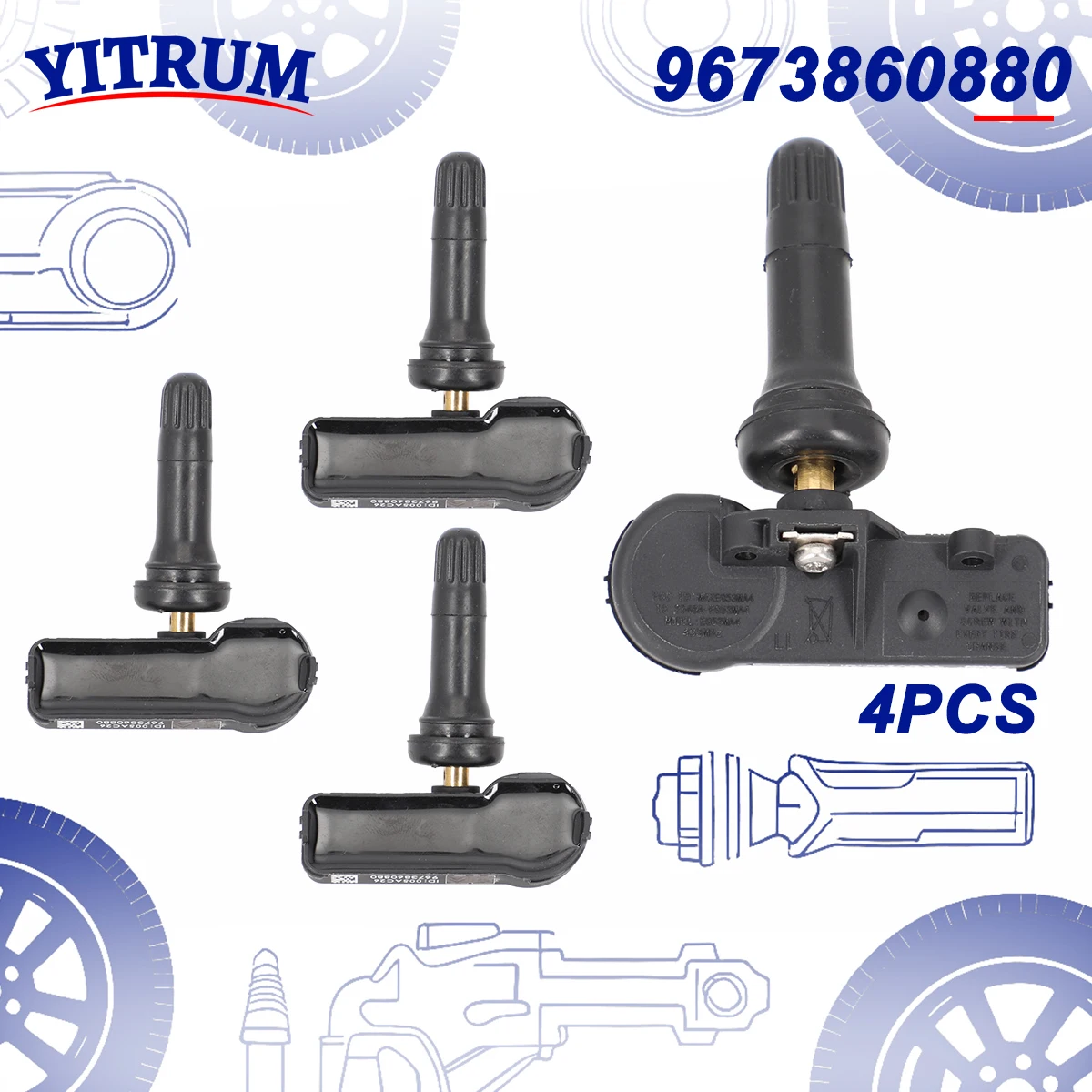 1/4PCS 9673860880 T…