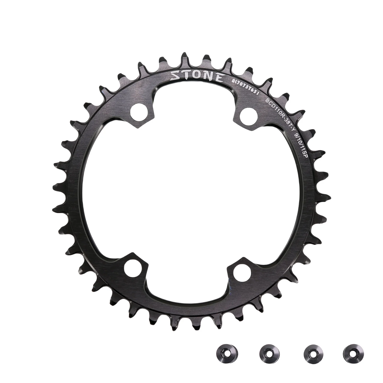 Shimanoロードバイク用ラウンドチェーンリング,12 s, 110 bcd,105