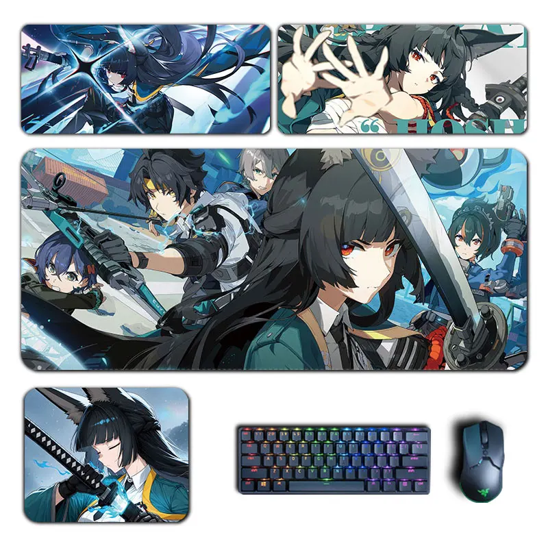 Hoshimi Miyabi Zenless Zone Zero Mouse Pad Asaba Harumasa Mousepad Computer Keyboard Padding Gaming Accessories Desk Mat