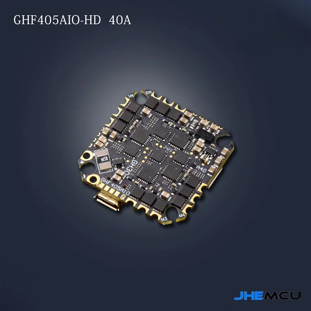 JHEMCU GHF405AIO-HD 40A F405 Kontroler lotu BLHELIS 40A 4w1 ESC 2-6S