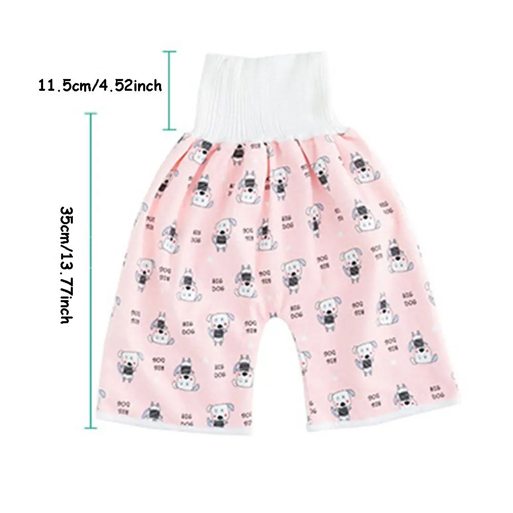 Pantaloni da allenamento per bambini 2 in 1 pantaloni impermeabili per pannolini pantaloni da allenamento per urina a prova di perdite per bambini pannolini di stoffa per bambini