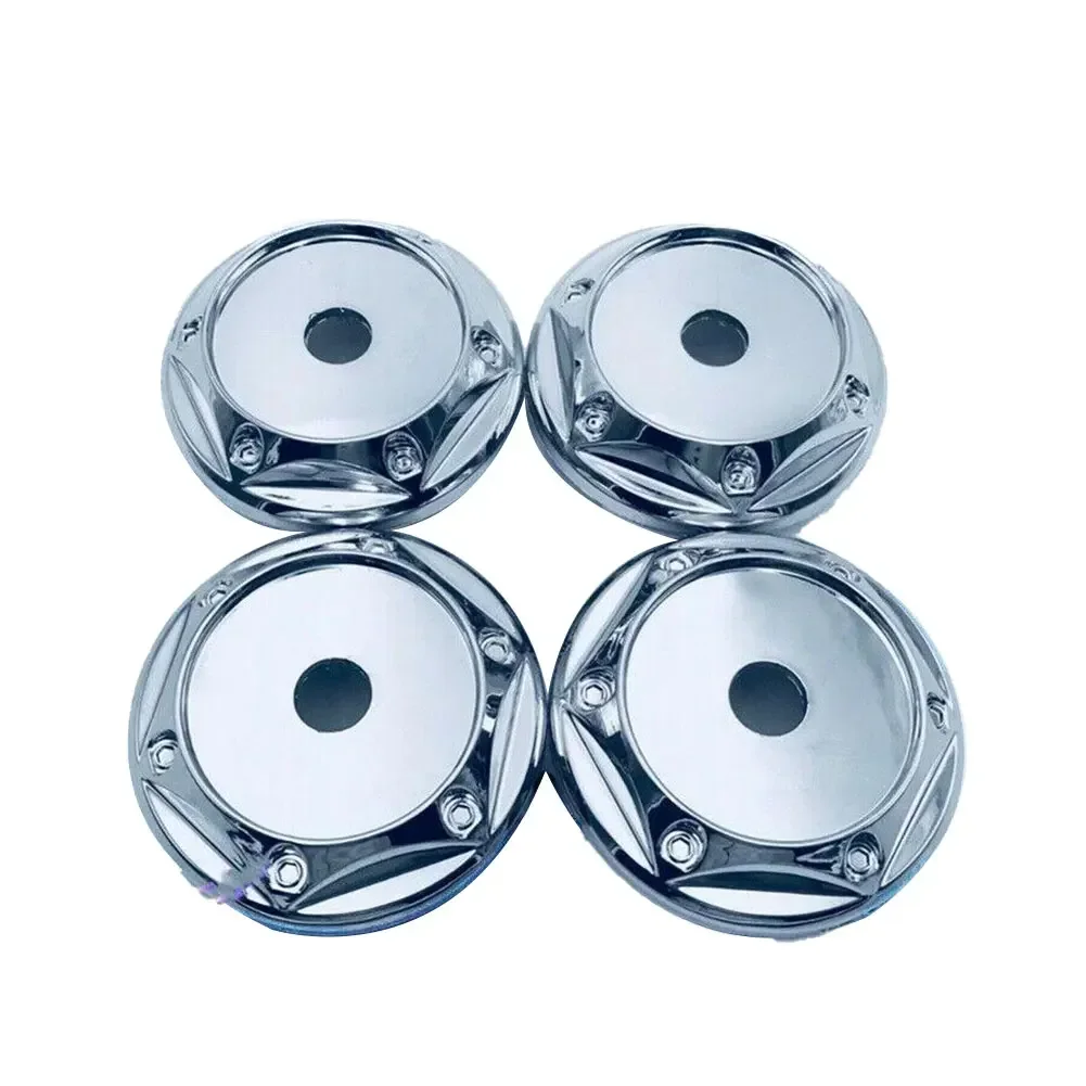 Tyre Hub Cap Cover Wheel Central Cap 68mm ABS Plastic Accessories Car Car Modification Chrome Fits Most Vehicle