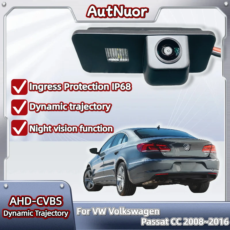

HD камера заднего вида «рыбий глаз» для VW Volkswagen Passat CC 2008 ~ 2016, камера заднего вида ночного видения, резервная парковочная камера CC101