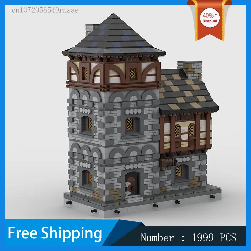 MOC Building Block Medieval House Modular Model Assembling Toys DIY Bricks Street View Series Christmas Gifts Birthday Present